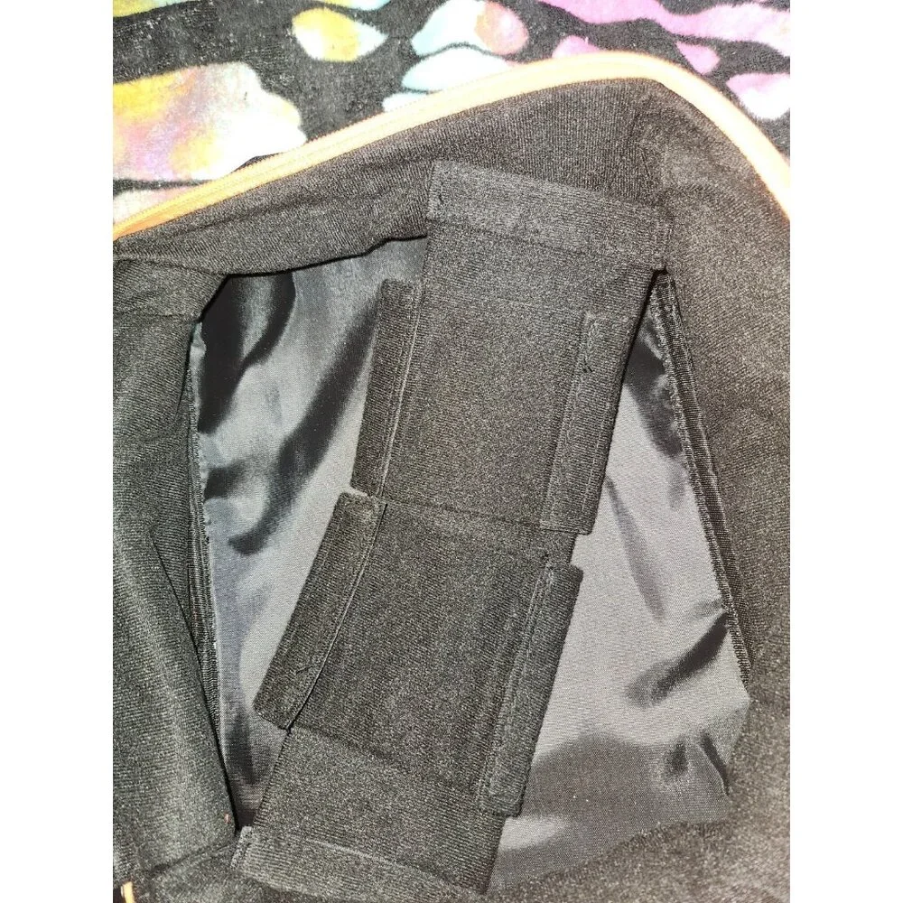 new padded camera equipment bag 12x9x6 black & Orange shoulder strap adjustable